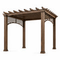 Pergola de Jardin en Bois de Cèdre Marron 300x300x230 cm