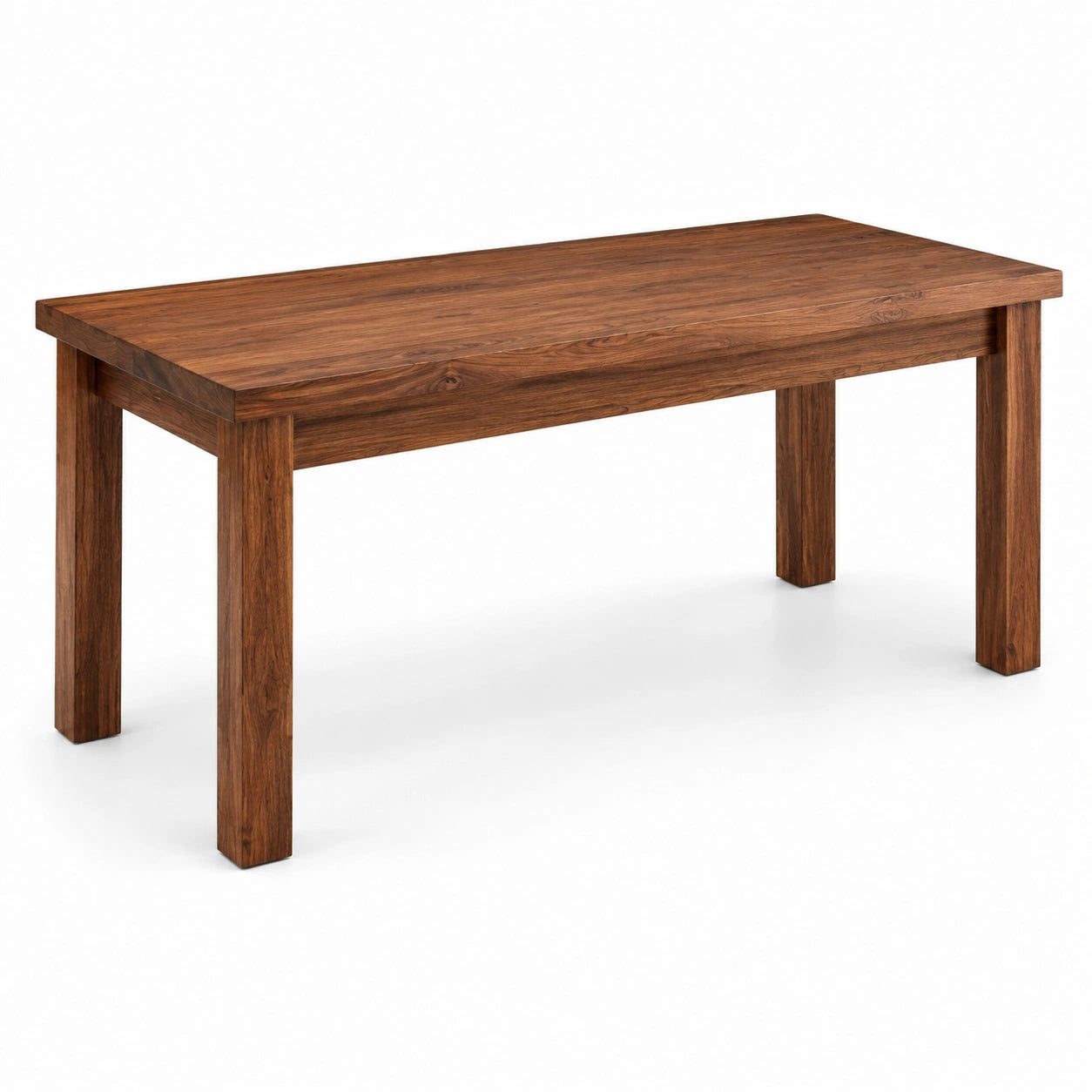 Table à manger rectangulaire en bois de noyer