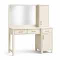 Coiffeuse en bois avec miroir et rangements