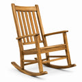 Chaise berçante en bois de teck